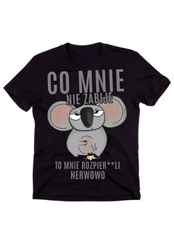 śmieszna męska koszulka co mnie nie zabije ze sklepu Time For Fashion w kategorii T-shirty męskie - zdjęcie 175635557