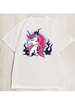 t-shirt oversize z unicornem ze sklepu Time For Fashion w kategorii Bluzki damskie - zdjęcie 175635727