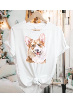 Koszulka damska z corgi psem ze sklepu Time For Fashion w kategorii Bluzki damskie - zdjęcie 175635765