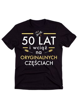 męska koszulka na 50 50 lat i wciąć na oryginalnych częściach ze sklepu Time For Fashion w kategorii T-shirty męskie - zdjęcie 175635938