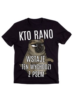 Koszulka DLA PSIARZA KTO RANO WSTAJE ze sklepu Time For Fashion w kategorii T-shirty męskie - zdjęcie 175636045