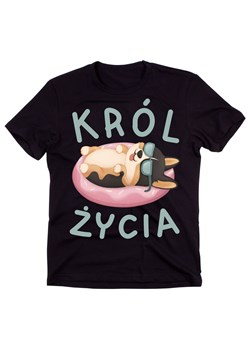 męska koszulka król życia ze sklepu Time For Fashion w kategorii T-shirty męskie - zdjęcie 175636135