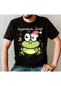 męska koszulka z życzeniami na święta żajebistych świąt ze sklepu Time For Fashion w kategorii T-shirty męskie - zdjęcie 175636307