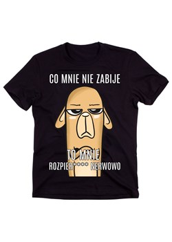 koszulka ze śmiesznym nadrukiem na prezent co mnie nie zabije ze sklepu Time For Fashion w kategorii T-shirty męskie - zdjęcie 175636316