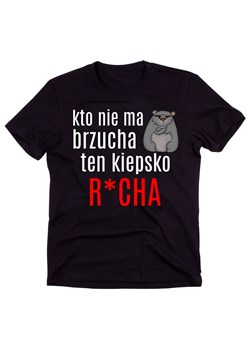 śmieszna koszulka kto nie ma brzucha ten kiepsko ze sklepu Time For Fashion w kategorii T-shirty męskie - zdjęcie 175636359