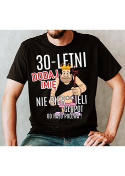 Koszulka na 30-stke z imieniem ze sklepu Time For Fashion w kategorii T-shirty męskie - zdjęcie 175636406