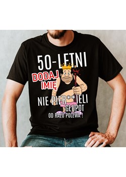 Koszulka na 50-tke z imieniem ze sklepu Time For Fashion w kategorii T-shirty męskie - zdjęcie 175636408