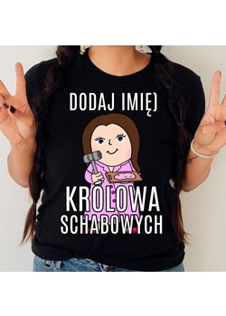 Królowa schabowym - śmieszna koszulka na prezent dla brunetki ze sklepu Time For Fashion w kategorii Bluzki damskie - zdjęcie 175636498