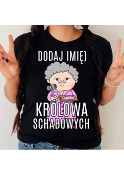 Królowa schabowym - śmieszna koszulka na prezent dla babci/starszej ze sklepu Time For Fashion w kategorii Bluzki damskie - zdjęcie 175636499