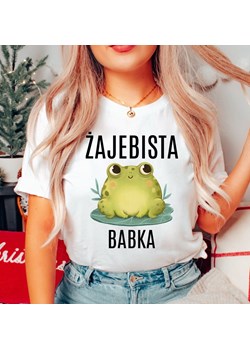 koszulka żajebista babka na prezent ze sklepu Time For Fashion w kategorii Bluzki damskie - zdjęcie 175636566