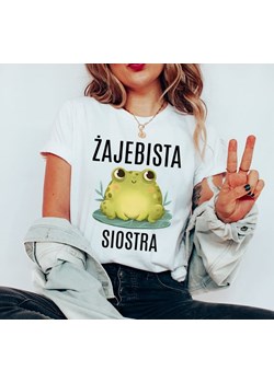 koszulka dla siosttry żajebista siostra ze sklepu Time For Fashion w kategorii Bluzki damskie - zdjęcie 175636569