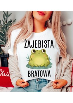 koszulka dla BRATOWEJ ŻAJEBISTA BRATOWA ze sklepu Time For Fashion w kategorii Bluzki damskie - zdjęcie 175636578