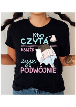 KOSZULKA DLA KSIĄŻKOMANIACZKI, KSIĄŻKOHOLICZKI , KOSZULKA Z MOTYWEM KSIĄŻKI ze sklepu Time For Fashion w kategorii Bluzki damskie - zdjęcie 175636596