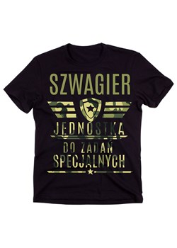 Koszulka dla szwagra - szwagier jednostka do zadań specjalnych. ze sklepu Time For Fashion w kategorii T-shirty męskie - zdjęcie 175636606