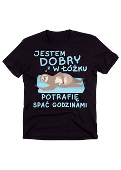 koszulka męska jestem dobry w łóżku ze sklepu Time For Fashion w kategorii T-shirty męskie - zdjęcie 175636636