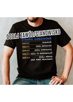 koszulka cennik - dodaj własny zawód/stanowisko pracy ze sklepu Time For Fashion w kategorii T-shirty męskie - zdjęcie 175636648