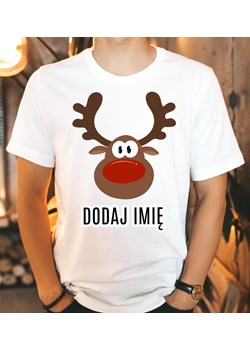 męska koszulka na świąteczne renifer z imieniem ze sklepu Time For Fashion w kategorii T-shirty męskie - zdjęcie 175636686
