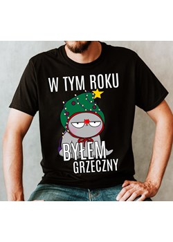 KOSZULKA NA ŚWIĘTA W TYM ROKU BYŁEM GRZECZNY ze sklepu Time For Fashion w kategorii T-shirty męskie - zdjęcie 175636708