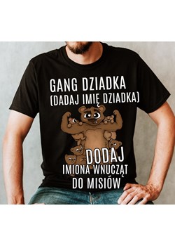 koszulka dla dziadka gang dziadka z 5 wnuczkami - dodaj imiona 5 wnuczków ze sklepu Time For Fashion w kategorii T-shirty męskie - zdjęcie 175636847