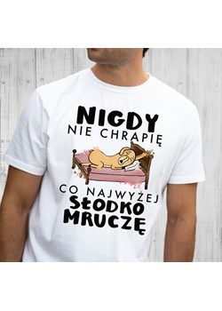 koszulka męska nigdy nie chrapię ze sklepu Time For Fashion w kategorii T-shirty męskie - zdjęcie 175636855