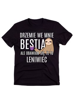 koszulka męża, chłopaka DRZEMIE WE MNIE BESTIA ze sklepu Time For Fashion w kategorii T-shirty męskie - zdjęcie 175636889