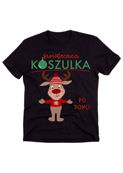 Świąteczna koszulka po domu z reniferem ze sklepu Time For Fashion w kategorii T-shirty męskie - zdjęcie 175636907