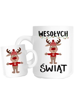 kubek z życzeniami na święta , kubek wesołych świąt z reniferkiem ze sklepu Time For Fashion w kategorii Kubki - zdjęcie 175636928