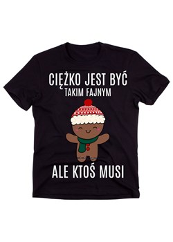 MĘSKA KOSZULKA NA MIKOŁAJKI CIĘŻKO JEST BYĆ TAKIM FAJNYM ze sklepu Time For Fashion w kategorii T-shirty męskie - zdjęcie 175636945