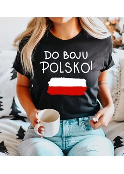 KOSZULKA kibicki polskiej reprezentacji - czarna ze sklepu Time For Fashion w kategorii Bluzki damskie - zdjęcie 175636965