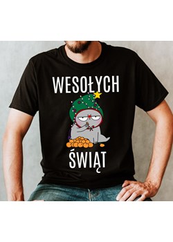 śmieszna męska koszulka na święta wesołych świąt ze sklepu Time For Fashion w kategorii T-shirty męskie - zdjęcie 175637039