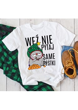 fajna koszulka męska na na święta weź nie pytaj same pestki ze sklepu Time For Fashion w kategorii T-shirty męskie - zdjęcie 175637079