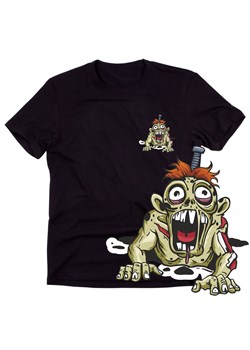 Czarna męska koszulka - zombie wzór G4 ze sklepu Time For Fashion w kategorii T-shirty męskie - zdjęcie 175637315