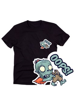 Czarna męska koszulka - zombie wzór G5 ze sklepu Time For Fashion w kategorii T-shirty męskie - zdjęcie 175637316