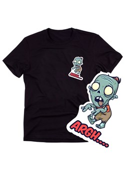 Czarna męska koszulka - zombie wzór G6 ze sklepu Time For Fashion w kategorii T-shirty męskie - zdjęcie 175637317