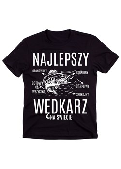 NAJLEPSZY WĘDKARZ NA ŚWIECIE - KOSZULKA MESKA ze sklepu Time For Fashion w kategorii T-shirty męskie - zdjęcie 175637367