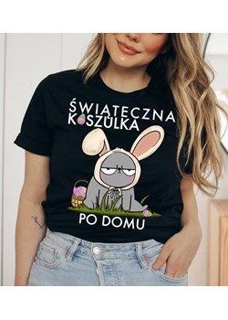 damska koszulka na wielkanoc z królikiem ze sklepu Time For Fashion w kategorii Bluzki damskie - zdjęcie 175637549