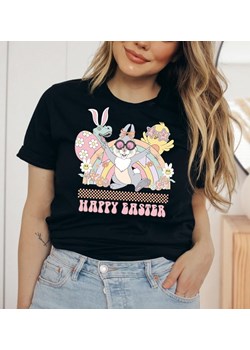 koszulka happy na wielkanoc happy easter ze sklepu Time For Fashion w kategorii Bluzki damskie - zdjęcie 175637558