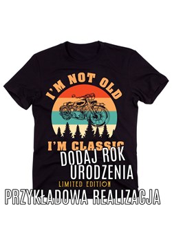 męska koszulka zmotorem na urodziny - dodaj DATĘ URODZENIA (1) ze sklepu Time For Fashion w kategorii T-shirty męskie - zdjęcie 175637677