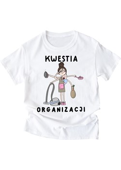 koszulka dla młodej mamy kwestia organizacji z brunetką ze sklepu Time For Fashion w kategorii Bluzki damskie - zdjęcie 175637686