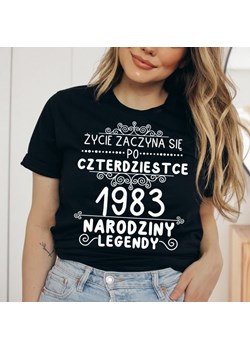 damska koszulka życie zaczyna się po 40 ze sklepu Time For Fashion w kategorii Bluzki damskie - zdjęcie 175637737