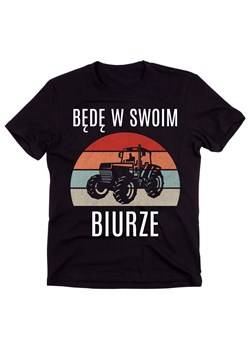 KOSZULKA DLA ROLNIKA BĘDĘ W SWOIM BIURZE ze sklepu Time For Fashion w kategorii T-shirty męskie - zdjęcie 175637745