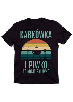 KOSZULKA DLA SZWAGRA - KARKÓWKA I PIWKO TO MOJE PALIWKO Z GRILLEM ze sklepu Time For Fashion w kategorii T-shirty męskie - zdjęcie 175637775