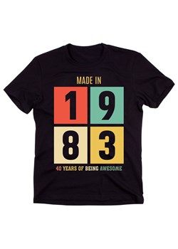 KOSZULKA męska na czterdziestkę MADE IN 1983 ze sklepu Time For Fashion w kategorii T-shirty męskie - zdjęcie 175637789