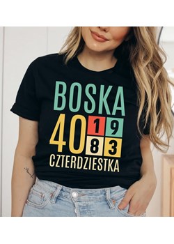 koszulka damska BOSKA CZTERDZIESTKA NA 40 URODZINY ze sklepu Time For Fashion w kategorii Bluzki damskie - zdjęcie 175637798