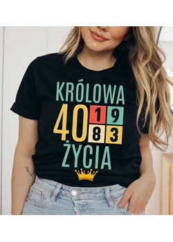 koszulka damska KRÓLOWA 40 NA 40 URODZINY ze sklepu Time For Fashion w kategorii Bluzki damskie - zdjęcie 175637799