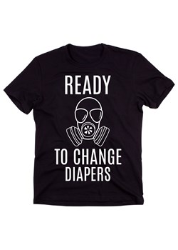 koszulka na pępkowe, gotowy do wymiany pieluch ready to change DIAPERS ze sklepu Time For Fashion w kategorii T-shirty męskie - zdjęcie 175637967