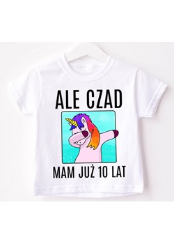 Koszulka na 10 urodziny dla dziewczynki z jednorożcem ze sklepu Time For Fashion w kategorii Bluzki dziewczęce - zdjęcie 175638026