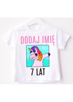 Koszulka na 7 urodziny dla dziewczynki jednorożec z imieniem ze sklepu Time For Fashion w kategorii Bluzki dziewczęce - zdjęcie 175638038