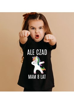 Koszulka na 8 urodziny dla dziewczynki UNICORN ze sklepu Time For Fashion w kategorii Bluzki dziewczęce - zdjęcie 175638059