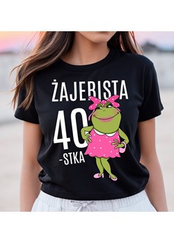 koszulka na 40 urodziny DLA KOBIETY - ŻAJEBISTA 40 ze sklepu Time For Fashion w kategorii Bluzki damskie - zdjęcie 175638328